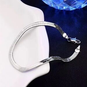 New Sterling Silver Snake Bracelet, Stamped